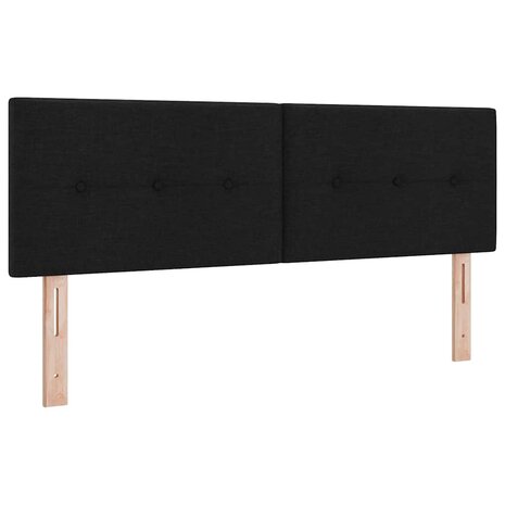Boxspringbed met matras stof zwart 140x200 cm 5