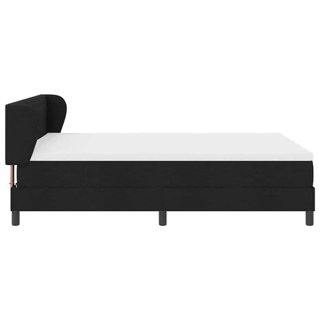 Boxspringbed met matras stof zwart 140x200 cm 8