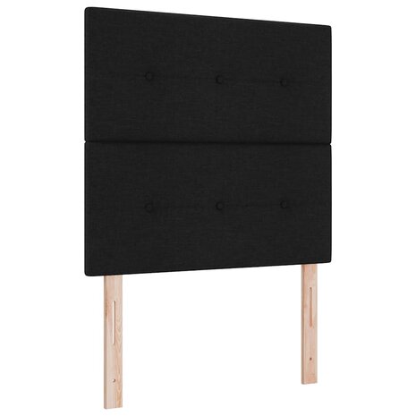 Boxspring Bed met Matras & Bank Zwart 80x200 cm Stof 5