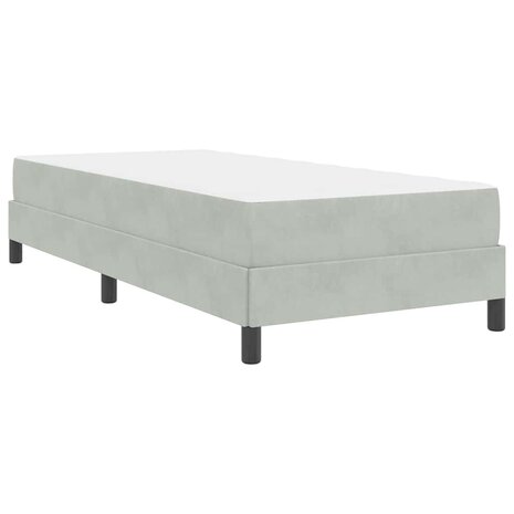 Boxspringbed met matras Lichtgrijs 80 x 200 cm Fluweel 9