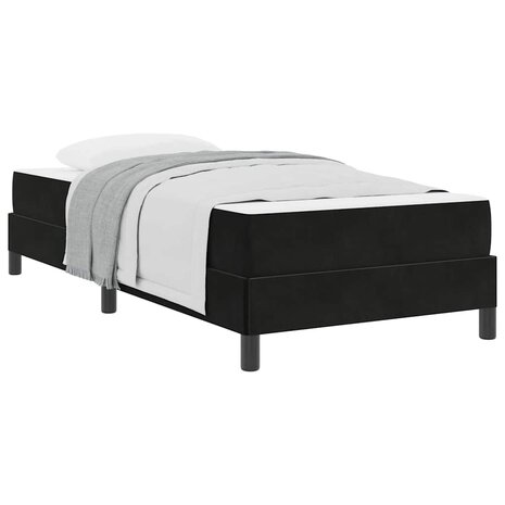 Boxspringbed met matras Zwart 80 x 200 cm Fluweel 3