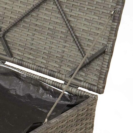 Kussenbox Grijs 50x50x50 cm van Poly Rattan 7