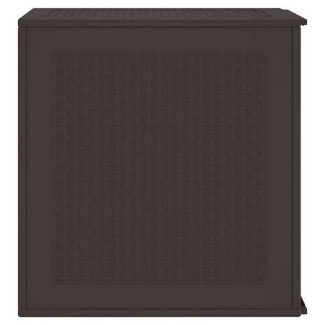 Tuinopbergbox 55x53x57 cm polypropeen bruin 6