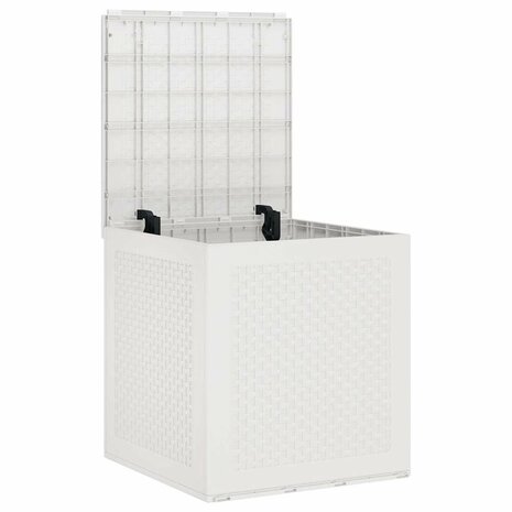 Tuinopbergbox 55x53x57 cm polypropeen wit 4
