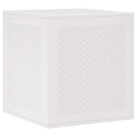Tuinopbergbox 55x53x57 cm polypropeen wit 7