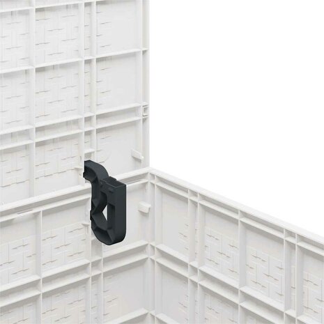 Tuinopbergbox 55x53x57 cm polypropeen wit 8