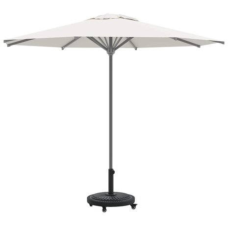 Parasolvoet met wielen rond voor Ø38-48 mm palen 13 kg 2