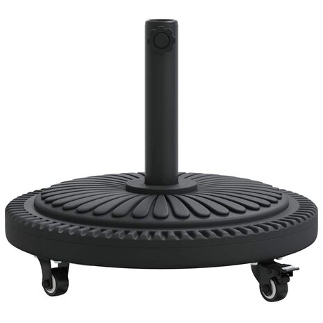 Parasolvoet met wielen rond voor Ø38-48 mm palen 13 kg 3
