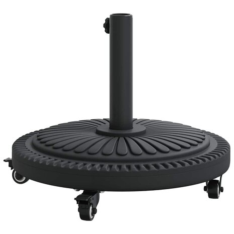 Parasolvoet met wielen rond voor Ø38-48 mm palen 13 kg 5