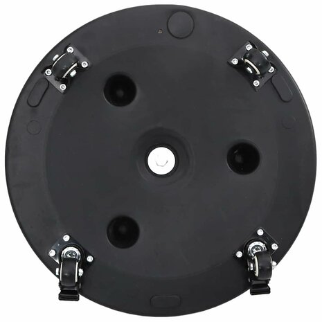 Parasolvoet met wielen rond voor Ø38-48 mm palen 13 kg 7