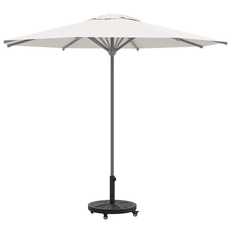 Parasolvoet met wielen rond voor Ø38-48 mm palen 13 kg 2
