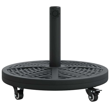 Parasolvoet met wielen rond voor Ø38-48 mm palen 13 kg 3