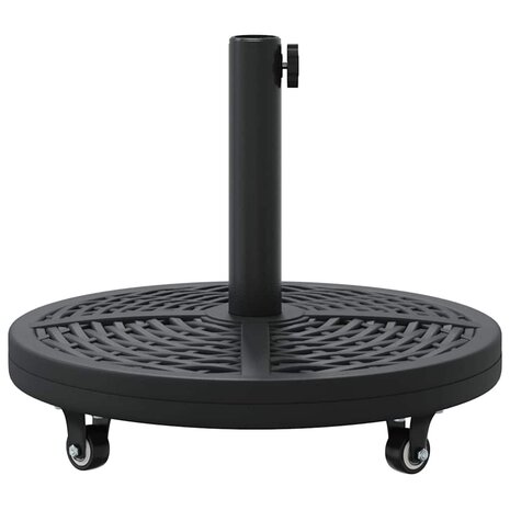 Parasolvoet met wielen rond voor Ø38-48 mm palen 13 kg 4