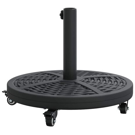 Parasolvoet met wielen rond voor Ø38-48 mm palen 13 kg 5