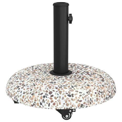 Parasolvoet met Wielen voor 37/42/52/58mm Palen Multicolor Beton 5
