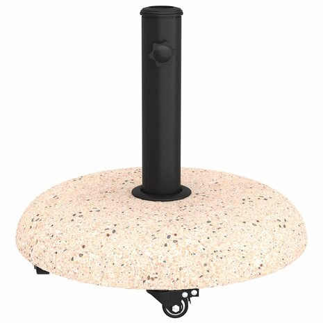 Parasolvoet met wielen voor 37/42/52/58mm stokken - Geel Beton 4