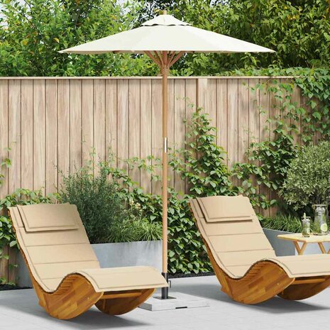 Parasol 180x230 cm bamboe crèmewit 1