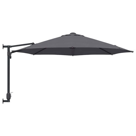 Wandgemonteerde Tuinparasol Antraciet 250 cm 4