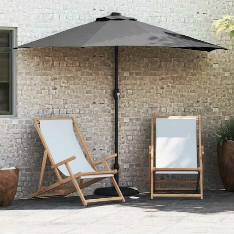 Tuinparasol Antraciet 294 x 150 x 224 cm Stof 1