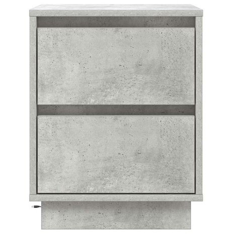Nachtkastje met LED-verlichting - Betonnen Grijs 39x34,5x50 cm 5