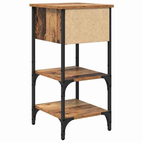 Nachtkast Oud Hout 34x36x70 cm Samengesteld Hout 7