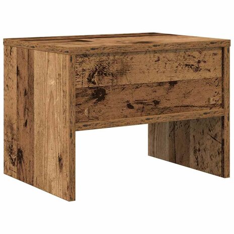 Nachtkastje Oud hout 40 x 30 x 30 cm Bewerkt hout 6