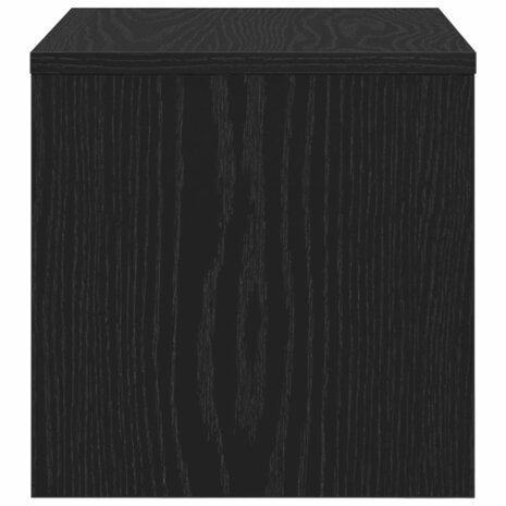 Nachtkastje Zwart eiken 40 x 30 x 30 cm Bewerkt hout 5
