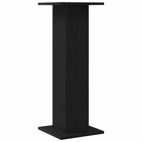 Plantenstandaards 2 st 30x30x80 cm bewerkt hout zwart eiken 4