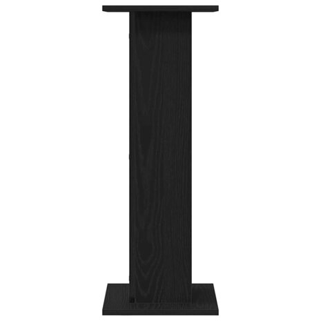 Plantenstandaards 2 st 30x30x80 cm bewerkt hout zwart eiken 6