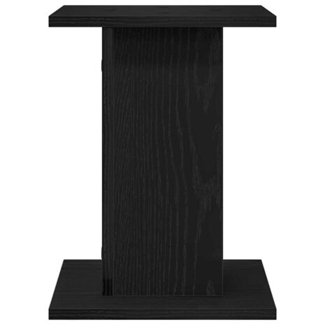 Plantenstandaards 2 st 30x30x40 cm bewerkt hout zwart eiken 6