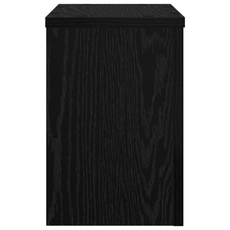 Plantenstandaards 2 stuks Zwart Eiken 20x20x30 cm Geengineerd Hout 6