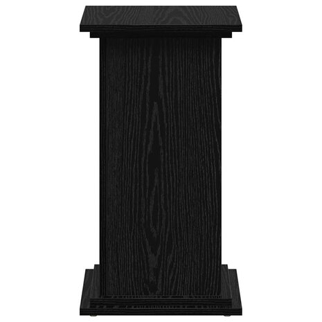 Plantenstandaard Zwart Eiken 33x33x60 cm Geëngineerd Hout 5