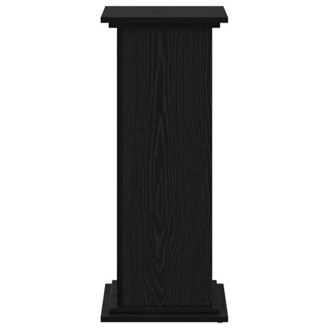 Plantenstandaard Zwart Eiken 33x33x80 cm Geengineerd Hout 5
