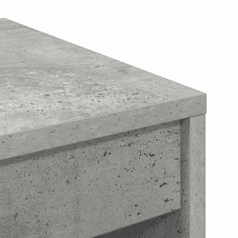 Bureau Betongrijs 60x40x76 cm Geengineerd Hout 6
