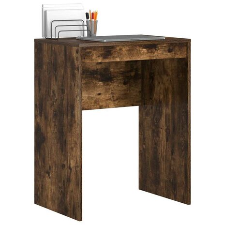 Bureau Gerookt Eiken 60x40x76 cm Gefabriceerd Hout 2