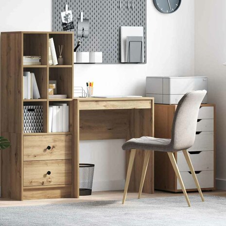 Bureau Artisan Eiken 70x40x76 cm Gelaagd Hout 1