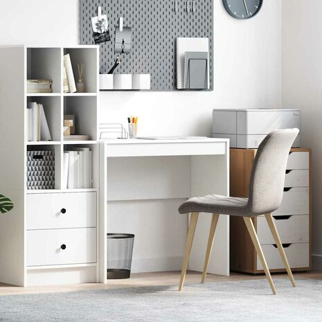 Bureau Wit 80x40x76 cm Gemaakt van Hout 1
