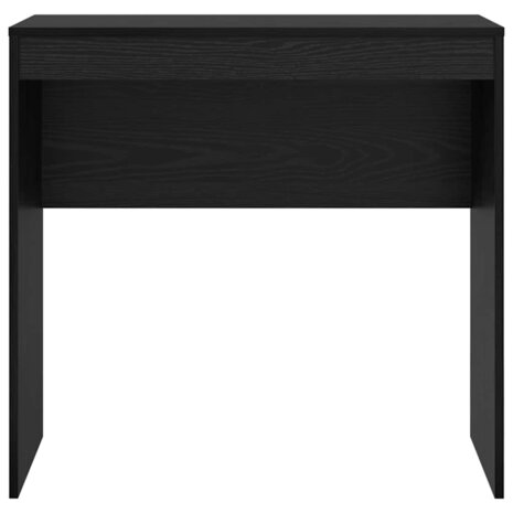 Bureau Zwart Eiken 80x40x76 cm Kunststof Hout 3