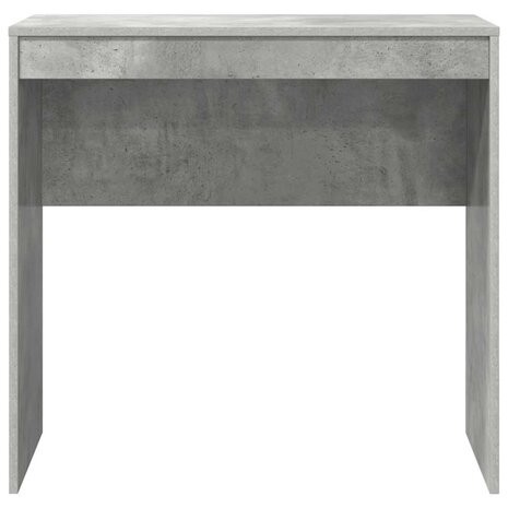 Bureau Beton Grijs 80x40x76 cm Geengineerd Hout 3