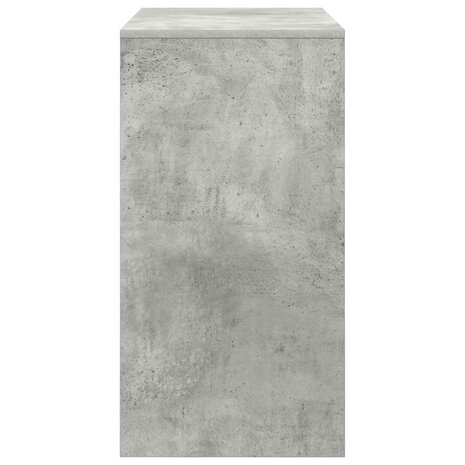 Bureau Beton Grijs 80x40x76 cm Geengineerd Hout 4