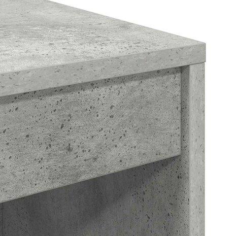 Bureau Beton Grijs 80x40x76 cm Geengineerd Hout 6