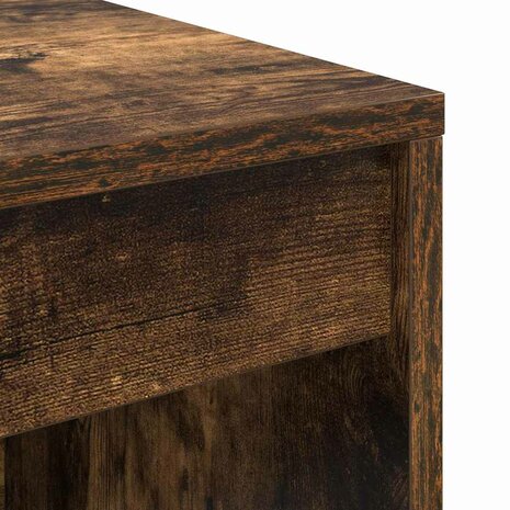 Bureau Gerookt Eiken 80x40x76 cm Gelaagd Hout 6
