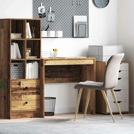 Bureau van Oud Hout 80x40x76 cm Geengineerd Hout 1