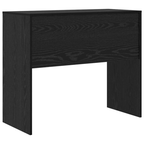 Bureau Zwart Eiken 90x40x76 cm Hout 5