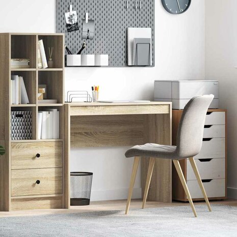 Bureau in Sonoma Eiken 90x40x76 cm Gelaagd Hout 1