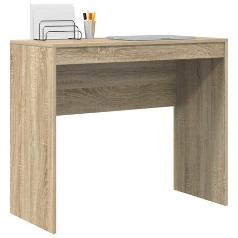 Bureau in Sonoma Eiken 90x40x76 cm Gelaagd Hout 2