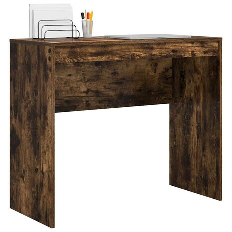 Bureau Rook Eik 90x40x76 cm Geengineerd Hout 2