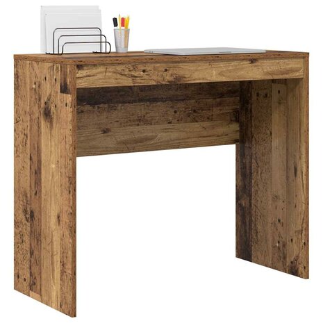 Bureau van oud hout 90x40x76 cm Engineered Wood 2