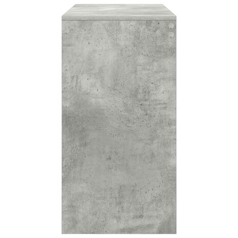 Bureau Betongrijs 100x40x76 cm Gelaagd Hout 4