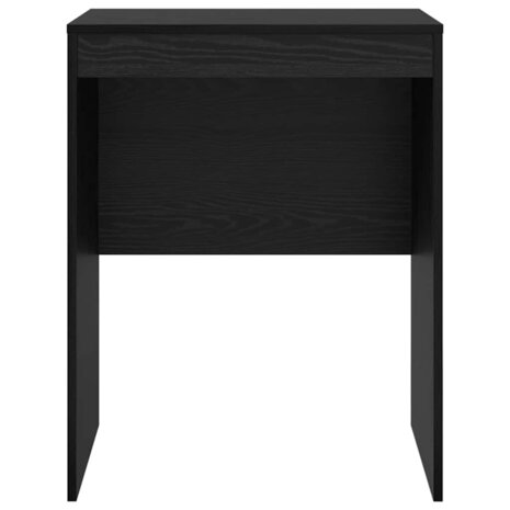 Bureau Zwart Eiken 60x50x76 cm Gegelamineerd Hout 3